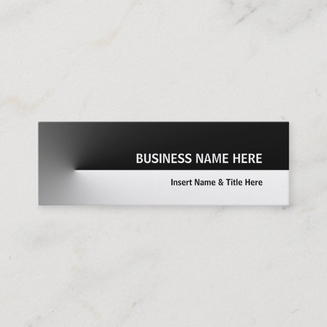 Black Pro Mini Business Card (Front)