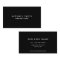 Black Professional Elegant Modern Plain Simple