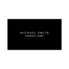 Black Professional Elegant Modern Plain Simple
