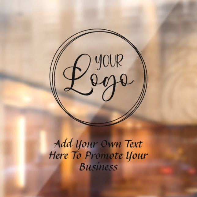 Black Promo Text Logo Window Cling (Sheet 2)