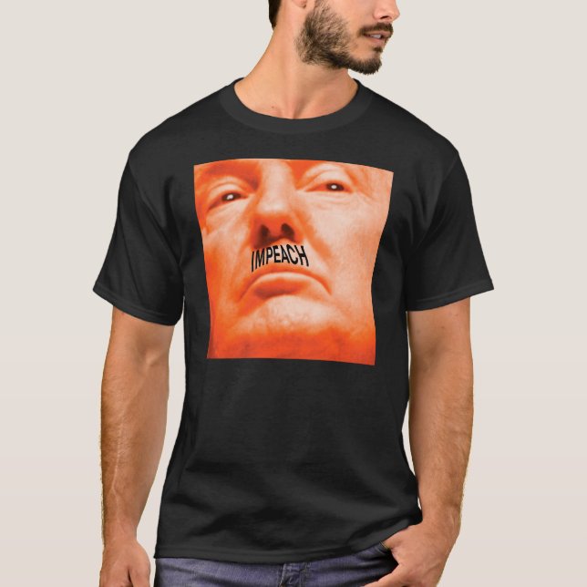 Black Protest Trump Tee Shirt (Front)