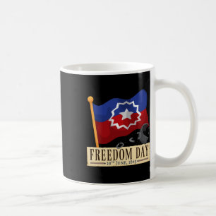 Black Proud African American For Juneteenth Flag 2 Coffee Mug
