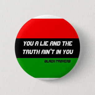 Black Proverb Button
