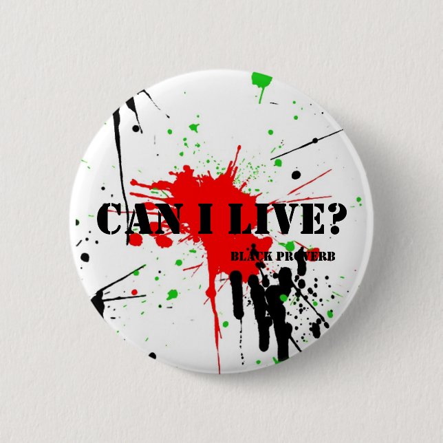 Black Proverb Button (Front)