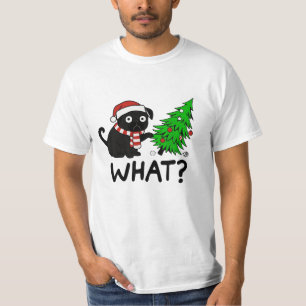Black Pug Christmas Gift Idea T-Shirt