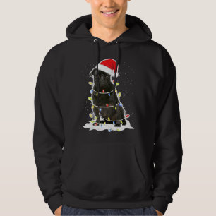 Black Pug Christmas Light Classic T-Shirt 134 Hoodie