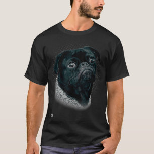 Black Pug Cute Pug Gift Puggle Pug Mix  T-Shirt