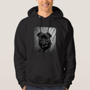 Black Pug Dog with a cute face Classic T-Shirt 436 Hoodie