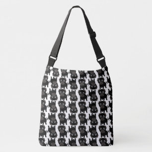 Black Pugs Crossbody Bag