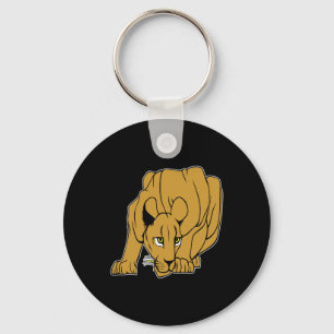 Black Puma Cougar Panther Mountain Lion Keychain