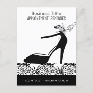 Black Pump High Heels Beauty Fashion Appointment Postcard