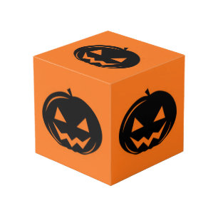 Black pumpkin cube