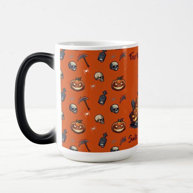 🖤 Black Pumpkin King Halloween Mug 🎃 (Left)
