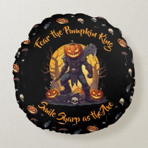 🖤 Black Pumpkin King Throw Pillow 🎃