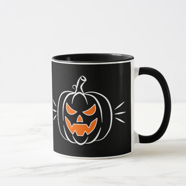 Black Pumpkin Mug (Right)