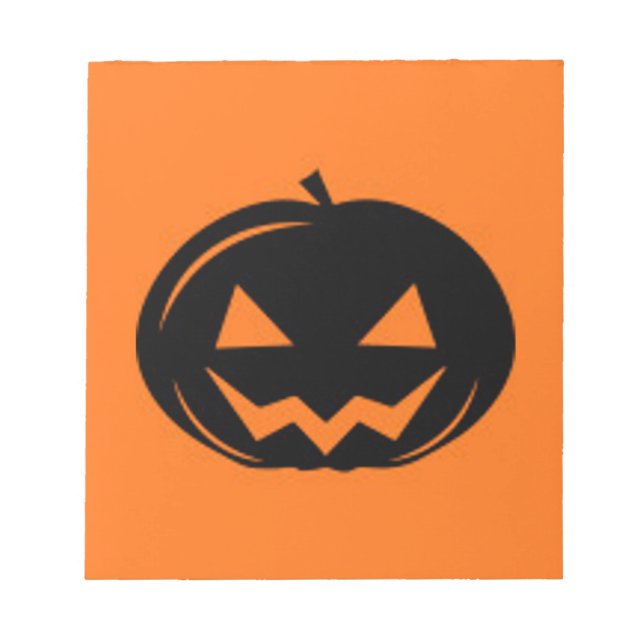 Black Pumpkin Notepad (Front)