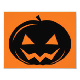 Black Pumpkin Photo Print