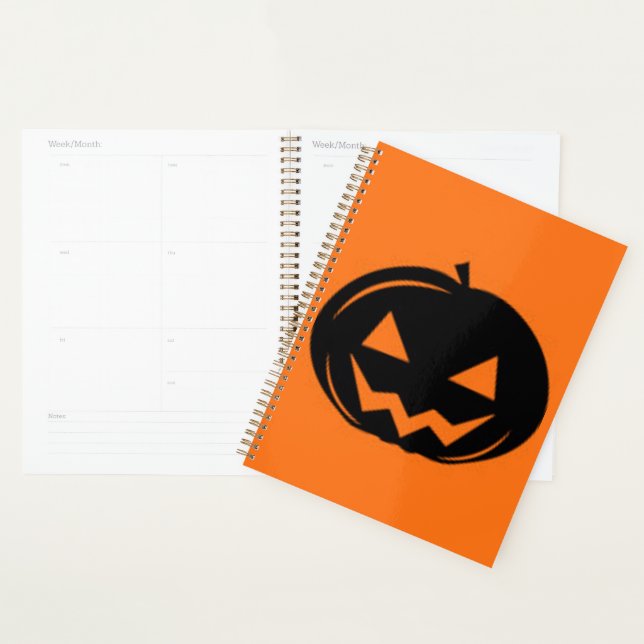 Black pumpkin planner (Display)