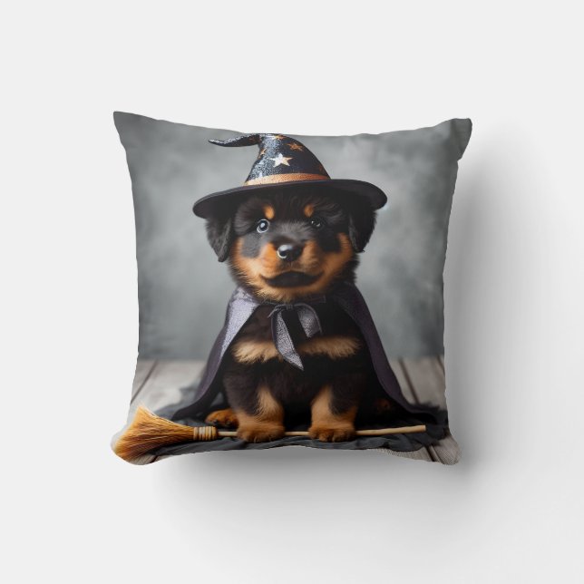 black puppy pillow (Front)