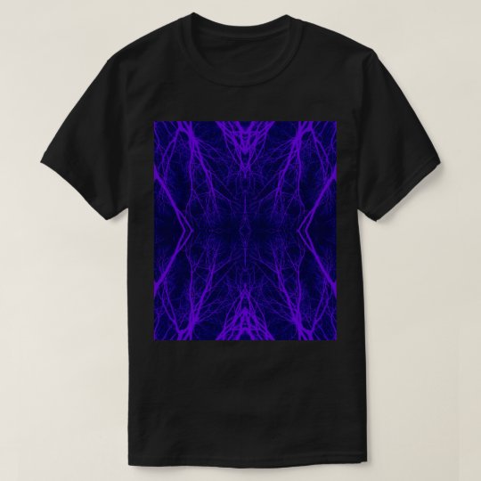 Black/Purple Abstract #3 T-Shirt