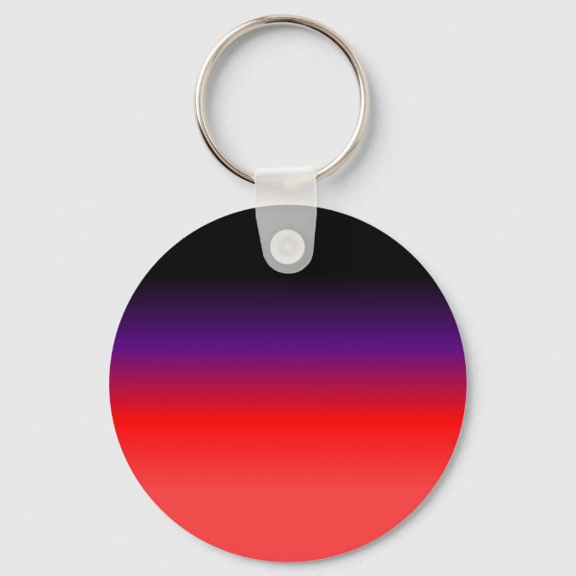 Black, Purple and Red Gradient Keychain (Front)