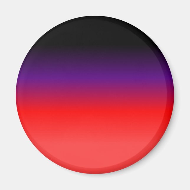 Black, Purple and Red Gradient Magnet (Front)