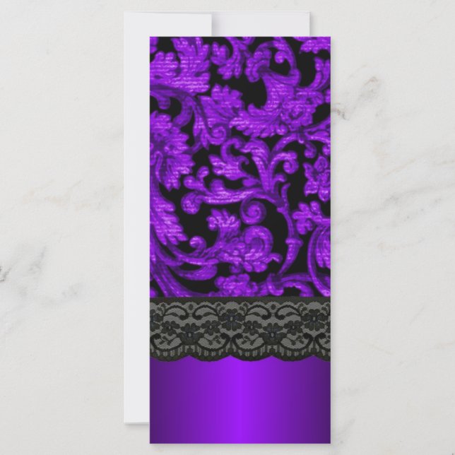 Black & purple damask (Front)