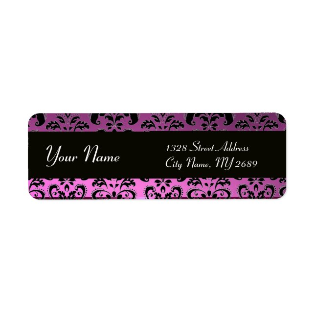 BLACK PURPLE DAMASK (Front)