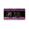 BLACK PURPLE  LILAC DAMASK MONOGRAM