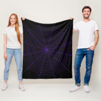 Black purple spider web Halloween pattern