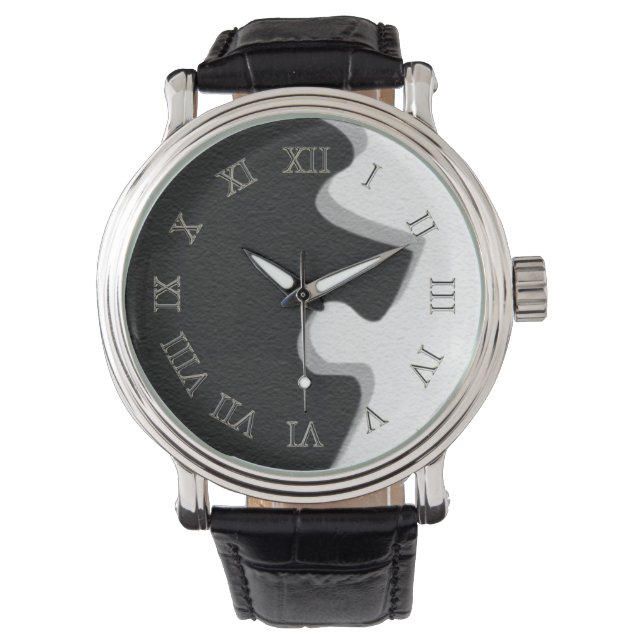 Black Puzzle Piece Watch (Front)
