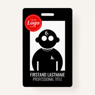 Black QR Coded V2 Employee Badge