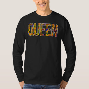 Black Queen African American Designs For Women T-Shirt