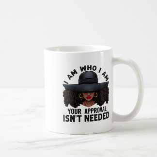 Black Queen African American Ladies Curly Natural Coffee Mug
