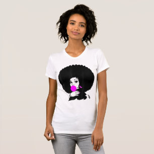 Black Queen African American Melanin Natural Hair T-Shirt