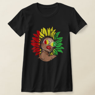 Black Queen African American Melanin Natural Hair T-Shirt