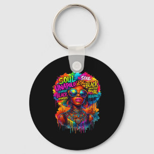Black Queen African Map Unalogetically Black Histo Keychain