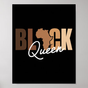 Black Queen Afro Drug Proud Melanin African Americ Poster