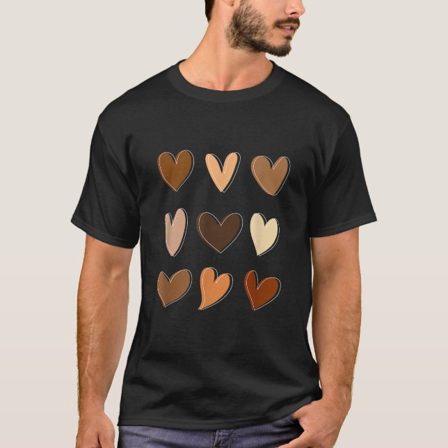 Black Queen Afro Melanin Shades Love African Ameri T-Shirt (Front)
