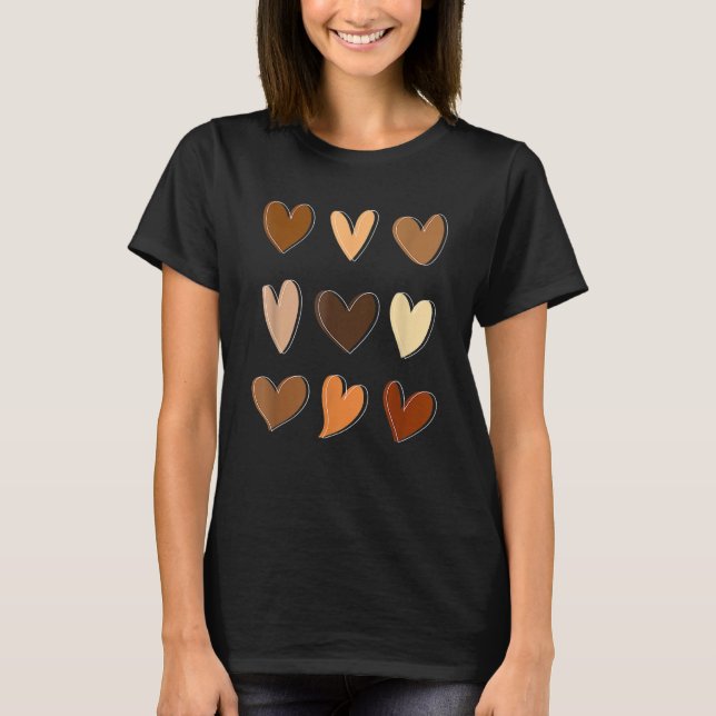 Black Queen Afro Melanin Shades Love African Ameri T-Shirt (Front)