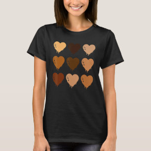Black Queen Afro Melanin Shades Love African Ameri T-Shirt