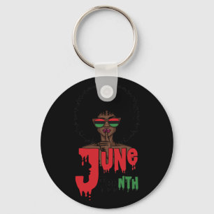 Black Queen Afro Unapologetically Dope Melanin Keychain