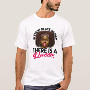 Black Queen Black African American Ladies Junenth T-Shirt
