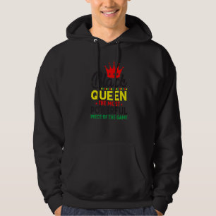 Black Queen Chess Gaming Quote Gamer Pun Text Hoodie