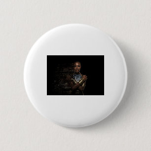 Black Queen Dispersion Sticker 2 Inch Round Button