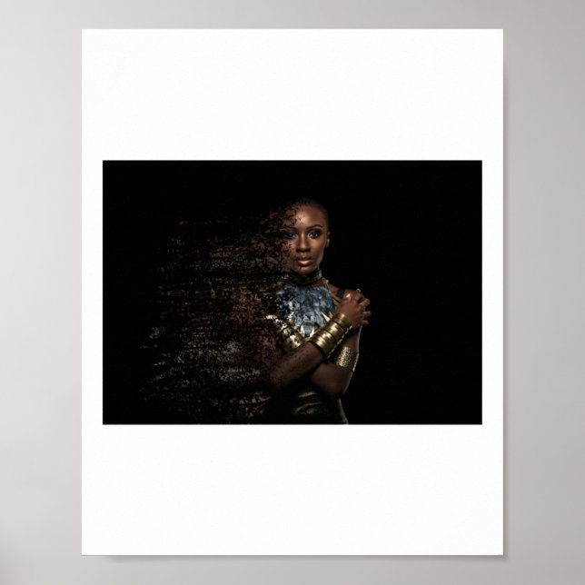 Black Queen Dispersion Sticker  Poster (Front)