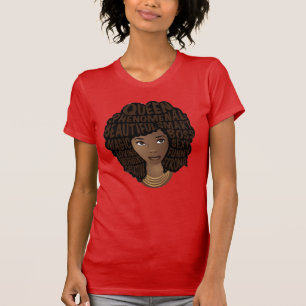 Black Queen, Encouraging Women, Natural Hair T-Shirt