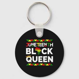 Black Queen Freedom Day June 19th 1865 Womens  Keychain