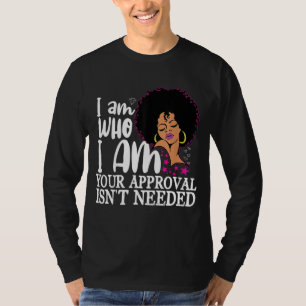 Black Queen Gifts Curly Natural Afro African Ameri T-Shirt