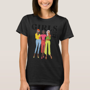 Black Queen Girls Trip Afro Women  Summer Vacation T-Shirt